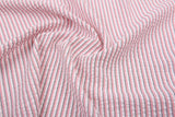 Seersucker Cotton Nylon Spandex , 0.3cm Stripe Yarn Dyed Fabric - G.k Fashion Fabrics