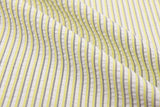 Seersucker Cotton Nylon Spandex , 0.3cm Stripe Yarn Dyed Fabric - G.k Fashion Fabrics