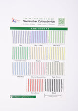 Seersucker Cotton Nylon Spandex , 0.3cm Stripe Yarn Dyed Fabric - G.k Fashion Fabrics