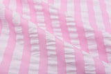 Seersucker Cotton Nylon Spandex , Stripe Yarn Dyed Fabric - G.k Fashion Fabrics