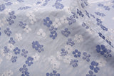 Silk Blend Midnight Daisy Meadow Brocade Jacquard Floral Textured Couture Fabric - G.k Fashion Fabrics
