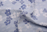 Silk Blend Midnight Daisy Meadow Brocade Jacquard Floral Textured Couture Fabric - G.k Fashion Fabrics