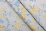 Silk Blend Twilight Heirloom Rose Garden Brocade Jacquard Floral Textured Couture Fabric - G.k Fashion Fabrics
