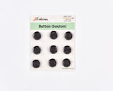 Smoky Onyx Rim Buttons - 31 - G.k Fashion Fabrics