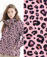 Softshell Digital Pink Leopard Print Fabric - G.k Fashion Fabrics