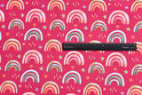 Softshell Digital Scattered Rainbow Print Fabric - G.k Fashion Fabrics