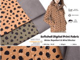 Softshell Digital Speckles Print Fabric - G.k Fashion Fabrics