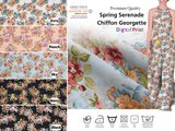 Spring Serenade Chiffon Georgette Digital Print Fabric - #258 - G.k Fashion Fabrics