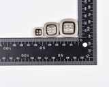 Square Two-Tone Buttons – Classic 4-Hole Sewing Buttons - 25 - G.k Fashion Fabrics