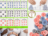 Striped Sewing Buttons - 20 - G.k Fashion Fabrics