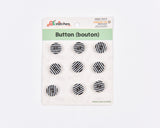 Striped Sewing Buttons - 20 - G.k Fashion Fabrics