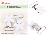 Suspender Clips Flower - 25mm - G.k Fashion Fabrics