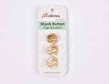 Textured Metal Shank Buttons - 1 - G.k Fashion Fabrics