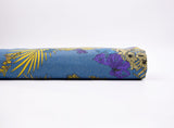 Tropical Botanical Floral Print - Washed Cotton Denim Chambray Fabric-20993 - G.k Fashion Fabrics