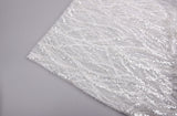 White Bridal Tulle Handwork Embroidery Fabric -GK-6606/22 - G.k Fashion Fabrics