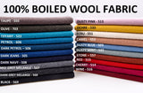 100% Boiled Wool Fabric - G.k Fashion Fabrics