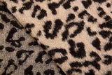 100% Boiled Wool Jacquard Leopard Print Fabric / Premium Designer Made - G.k Fashion Fabrics fabric