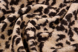 100% Boiled Wool Jacquard Leopard Print Fabric / Premium Designer Made - G.k Fashion Fabrics fabric