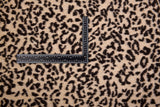 100% Boiled Wool Jacquard Leopard Print Fabric / Premium Designer Made - G.k Fashion Fabrics fabric