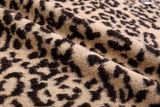100% Boiled Wool Jacquard Leopard Print Fabric / Premium Designer Made - G.k Fashion Fabrics Price per Half Yard fabric