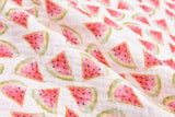 100% Cotton Double Gauze /Muslin Digital Prints Fabric -6450 - G.k Fashion Fabrics Watermelon - G1251 / Price per Half Yard
