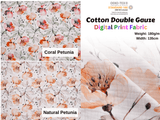100% Cotton Double Gauze /Muslin Digital Prints Fabric -6570 - G.k Fashion Fabrics