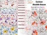 100% Cotton Double Gauze /Muslin Digital Prints Fabric -6570 - G.k Fashion Fabrics