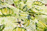 100% Cotton Double Gauze /Muslin Digital Prints Fabric -6570 - G.k Fashion Fabrics Monstera Leaves / Price per Half Yard