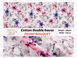 100% Cotton Double Gauze /Muslin Digital Prints Fabric -6570 - G.k Fashion Fabrics