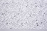 100% Cotton 3D Eyelet Embroidery White Fabric -GK- 6230 - G.k Fashion Fabrics
