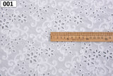 100% Cotton 3D Eyelet Embroidery White Fabric -GK- 6230 - G.k Fashion Fabrics
