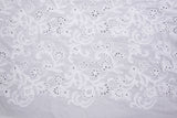 100% Cotton 3D Eyelet Embroidery White Fabric -GK- 6230 - G.k Fashion Fabrics