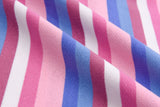 100% Cotton French Terry Yarn Dyed Stripes Fabric - S1042 - G.k Fashion Fabrics French terry