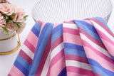 100% Cotton French Terry Yarn Dyed Stripes Fabric - S1042 - G.k Fashion Fabrics French terry