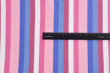 100% Cotton French Terry Yarn Dyed Stripes Fabric - S1042 - G.k Fashion Fabrics French terry