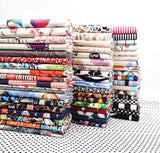 100% Cotton Half Panama Printed Fabric / Canvas printed Fabric / Abstract Ellipses Natural Digital Print Fabric - G.k Fashion Fabrics