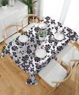 100% Cotton Half Panama Printed Fabric / Canvas printed Fabric / Black & White Blossom Digital Print Fabric - G.k Fashion Fabrics