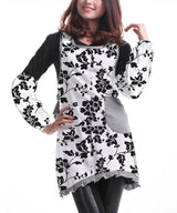 100% Cotton Half Panama Printed Fabric / Canvas printed Fabric / Black & White Blossom Digital Print Fabric - G.k Fashion Fabrics