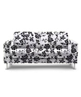 100% Cotton Half Panama Printed Fabric / Canvas printed Fabric / Black & White Blossom Digital Print Fabric - G.k Fashion Fabrics