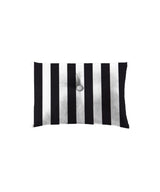 100% Cotton Half Panama Printed Fabric / Canvas printed Fabric / Black White Thick stripes Digital Print Fabric - G.k Fashion Fabrics