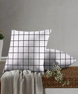 100% Cotton Half Panama Printed Fabric / Canvas printed Fabric / Black & White Thin Stripe Digital Print Fabric - G.k Fashion Fabrics