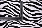 100% Cotton Half Panama Printed Fabric / Canvas printed Fabric / Black & White Zebra Digital Print Fabric - G.k Fashion Fabrics
