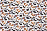100% Cotton Half Panama Printed Fabric / Canvas printed Fabric / Cat Digital Print Fabric - G.k Fashion Fabrics