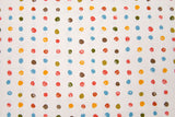 100% Cotton Half Panama Printed Fabric / Canvas printed Fabric / Colorful Splash Dots Digital Print Fabric - G.k Fashion Fabrics