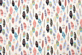 100% Cotton Half Panama Printed Fabric / Canvas printed Fabric / Feather Digital Print Fabric - G.k Fashion Fabrics