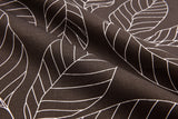 100% Cotton Half Panama Printed Fabric / Canvas printed Fabric / Grey White Leaves Digital Print Fabric - G.k Fashion Fabrics