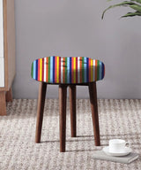 100% Cotton Half Panama Printed Fabric / Canvas printed Fabric / Multi - Color Stripe Digital Print Fabric - G.k Fashion Fabrics