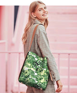 100% Cotton Half Panama Printed Fabric / Canvas printed Fabric / Natural Tropical Leaves Digital Print Fabric - G.k Fashion Fabrics