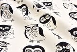 100% Cotton Half Panama Printed Fabric / Canvas printed Fabric / Owl Digital Print Fabric - G.k Fashion Fabrics