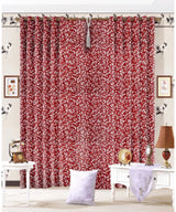 100% Cotton Half Panama Printed Fabric / Canvas printed Fabric / Red Botanical Digital Print Fabric - G.k Fashion Fabrics